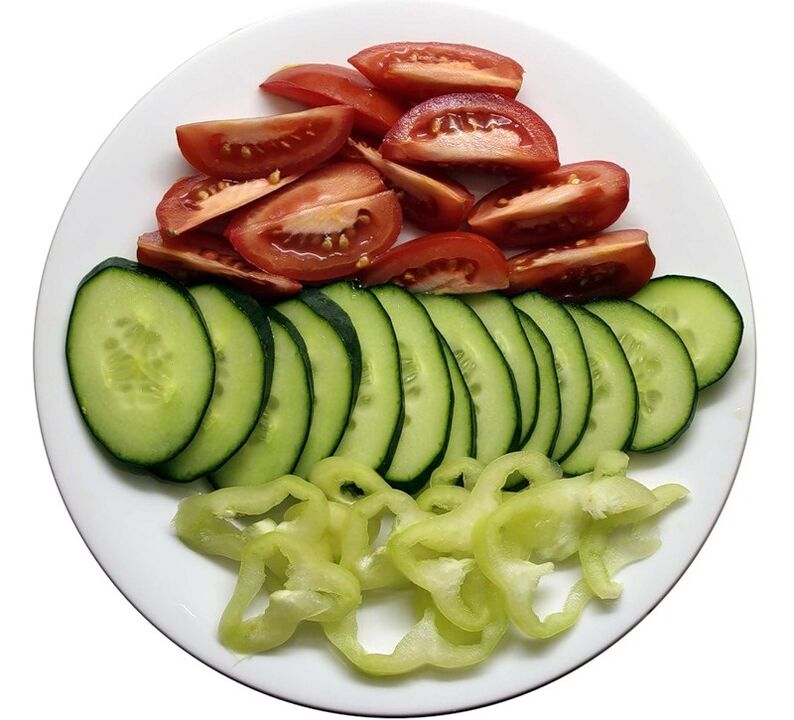 plato de verduras para la gastritis